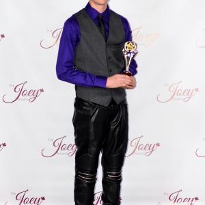 Jadon with his 2014 Joey Award