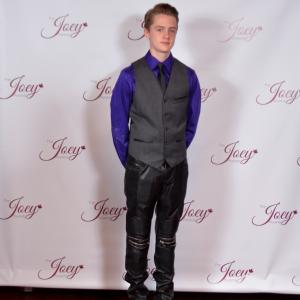Jadon walking the red carpet at the 2014 Joey Awards in Vancouver