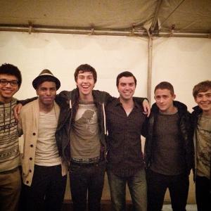 with Nat Wolff, Justice Smith, Austin Abrams, Gabriel Manak and Doug Miller.