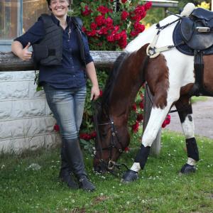 Doing an eventing add for one of the region´s equestrian clubs. Mariestad, Sweden 2013
