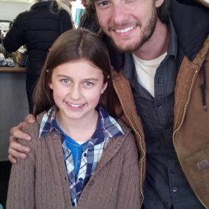 On the set of Your Right Mind with Ben Barnes