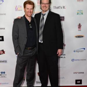 Brian Ward with producing partner Frank Mohler at the 2015 Los Angeles 48 Hour Film Project premiere