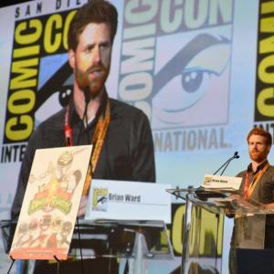 Brian Ward moderates the 20th Anniversary of Power Rangers panel at San Diego ComicCon 2012