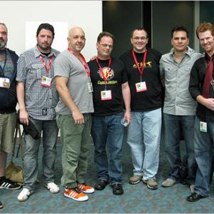 The Digital Bits 2010 San Diego Comic-Con DVD/Blu-ray Producers Panel members.