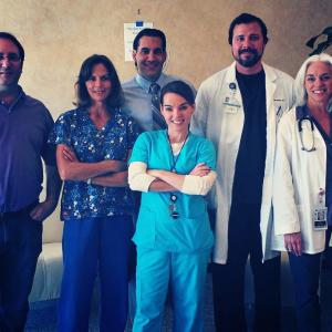 Group photo after a scene for the new movie Patient Killer