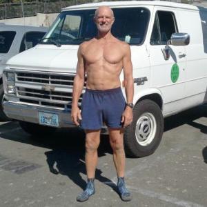 After a Sand Run between the Santa Monica and Venice Piersand back Thats 570 miles in the dry soft sand
