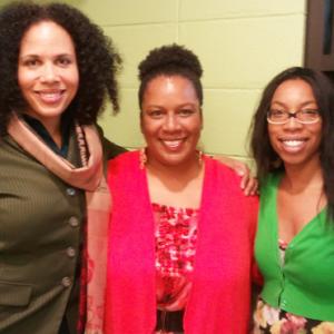 Filmmaker, actor and attorney Kathleen Antonia (far left) with festival founder Adrienne Anderson (middle) and SF Public Library Volunteer Coordinator Kai Wilson.