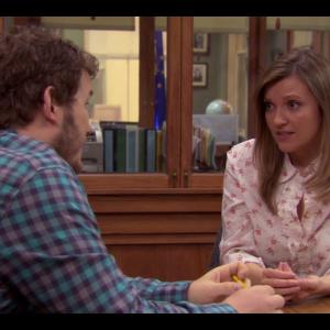 Still of Chris Pratt and Tonja Kahlens in Parks and Recreation 2010