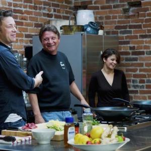 Still of Jamie Oliver and Rod Willis in Food Revolution 2010