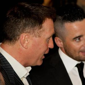 Steve Collins and Mark Hutchinson at the BAFTA Premiere of Andys debut short film Tax City