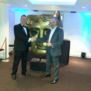 Andy and Tax City DOP Tony Todorov at its BAFTA Premiere London