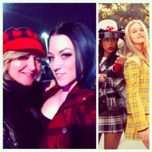 On The Trust set with legendary costume designer Mona May of Clueless fame