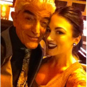 With Frank Vincent on the Carling Frank Holiday Weekend set