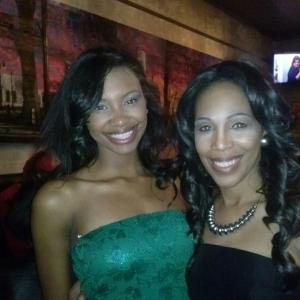Myself and daughter Alexis at showing party for our first episode of Kim of Queens
