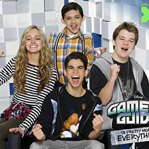 Still of Cameron Boyce Felix Avitia Sophie Reynolds and Murray Wyatt Rundus in Gamers Guide to Pretty Much Everything 2015