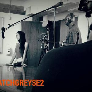 Heres a still from behind the scenes of GREY season 2