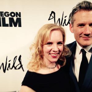 At Wild Premiere: With wife on Red Carpet