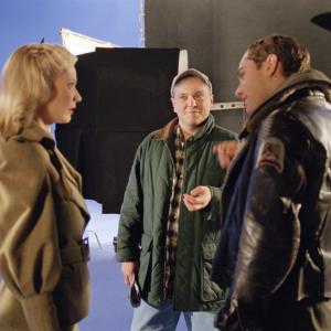 Still of Jude Law Gwyneth Paltrow and Kerry Conran in Sky Captain and the World of Tomorrow 2004