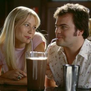 Rosemary (Gwyneth Paltrow) and Hal (Jack Black) share a tender moment over an enormous chocolate shake.