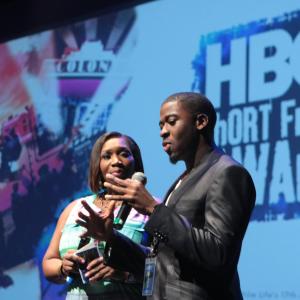 Bevy Smith and Edson Jean discuss the Adventures of Edson Jean at the 16th Annual HBO Short Film Competition