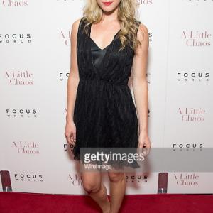 Theodora Woolley, attending 'A Little Chaos' premiere at MoMA