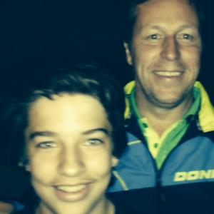 My son Lucas and table tennis legend Jan Ove Waldner