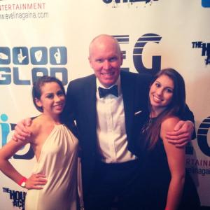 Amanda McDonough at The House Across the Street film premier with director Arthur Luhn and actress Raquel McPeak