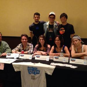 The cast and writers of Just Us Guys at Bentcon