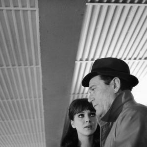 Still of Eddie Constantine and Anna Karina in Alphaville une eacutetrange aventure de Lemmy Caution 1965