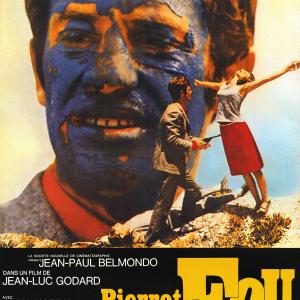 Jean-Paul Belmondo and Anna Karina in Pierrot le fou (1965)