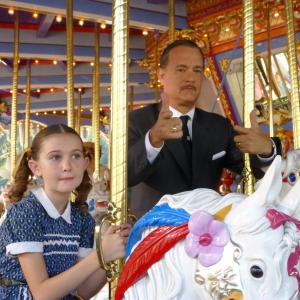 Photo of Morgan and Tom Hanks from Saving Mr. Banks.