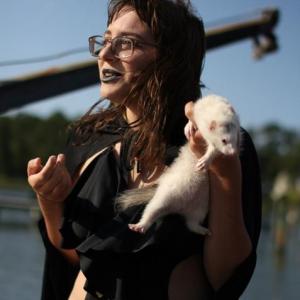Behind the scenes of the indie flick Nostrum From the big finale scene where Emily Hills Rex gloriously loses the big raft race while heroically saving her ferret Lucy