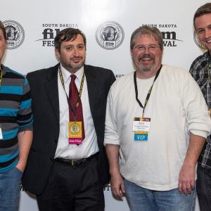 South Dakota Film Festival 2014 with Left to Right Dominic Wieneke George Tsakiridis Kevin Kunkel and Nathan Maas