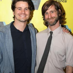 Michael Levine Jason Ritter and Lawrence Michael Levine at event of Wild Canaries 2014