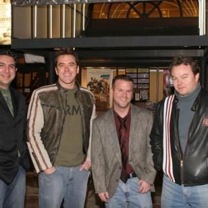 John Crockett, Brian McCulley, Chad Schnackel and Jason Van Vleet at the Actor's Boot Camp opening.