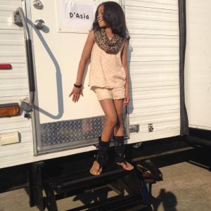 On set of Being Mary Jane