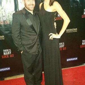 With our amazing Lead Actress Kayliegh Gilbert on the red carpet in Beverly Hills There is Many Like Us Movie Premiere after party