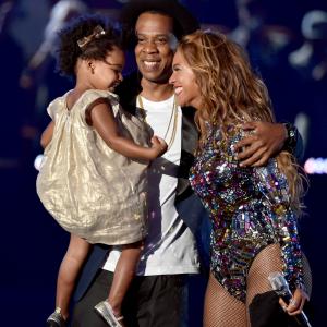 Jay Z Beyonc Knowles and Blue Ivy Carter at event of 2014 MTV Video Music Awards 2014