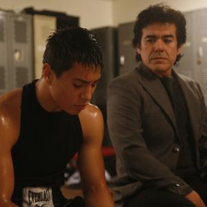Jesse (Stewart Flores)and Geronimo Guerrero (Jose Yenque) after the fight.