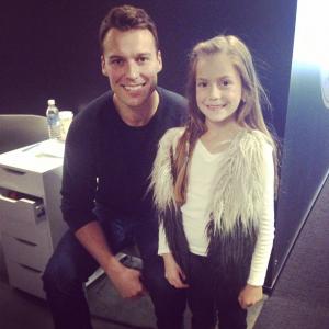 TIFF 2014 With her dad from We Were Wolves Peter Mooney