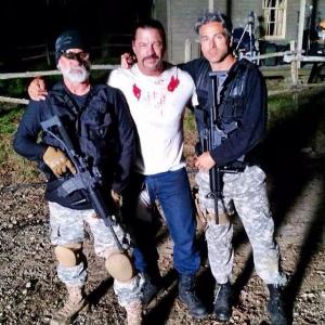 WIth Levi Montgomery and Al Snow on the set of 