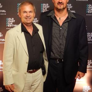 Michael Maguire with David Gould at the Australian premiere of 