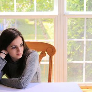 Still of Emily Keefe as Evelyn Chappellet in Further Back Slightly.