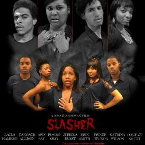 Slasher is a tale of revenge corruption and murder involving the current employees of the Fresh Air Productionz media company As the film unfolds everyone quickly becomes a suspect as buried secrets and lies are exposed And as a result places everyon