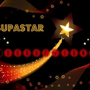 The official logo for Supastar Productionz a media production company that showcases all varieties of audio and visual works