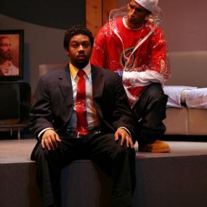 Jonathan Rowan as Man and Romeo Armand Seay as Kid in George Wolfes The Colored Museum