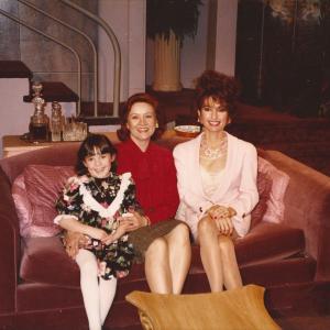 On the set of ALL MY CHILDREN as Ms Capshaw nanny to Erica Kanes Susan Lucci daughter Bianca Caroline Wilde  at Erica Kanes home called The Linden House