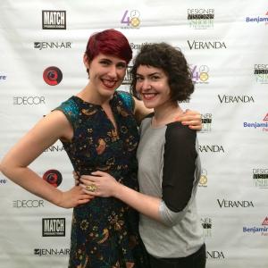 Loralee and actor Caitlin Johnston at the 48 Hour Film Project in NYC