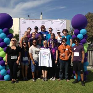 The cast and crew for Buffering doing a charity walk for lupus