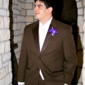 The groom on his wedding day